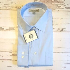 Paul Fredrick Light Blue Men's Shirt